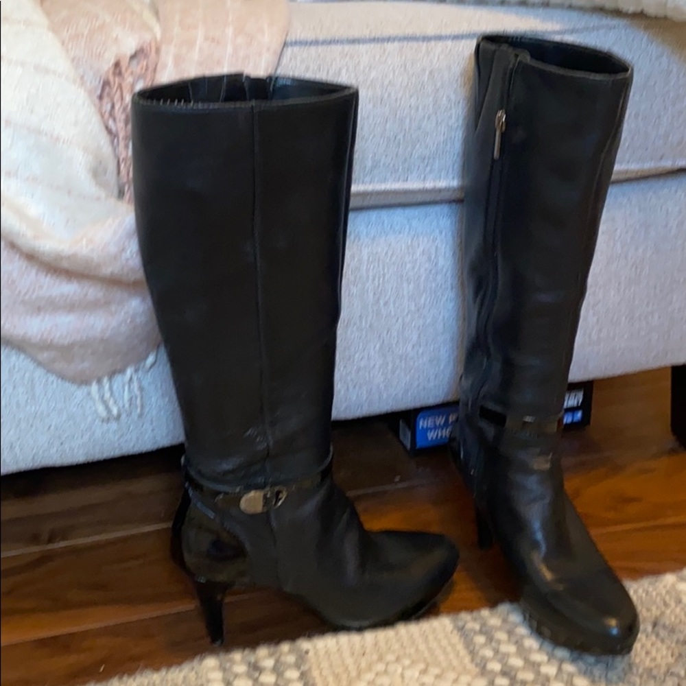 Tall Leather Boots